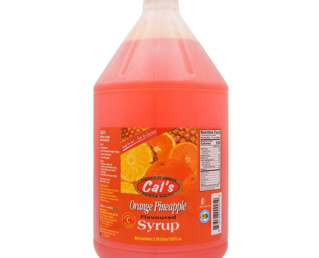 Cal's Orange Pineapple Syrup, 3 Pack
