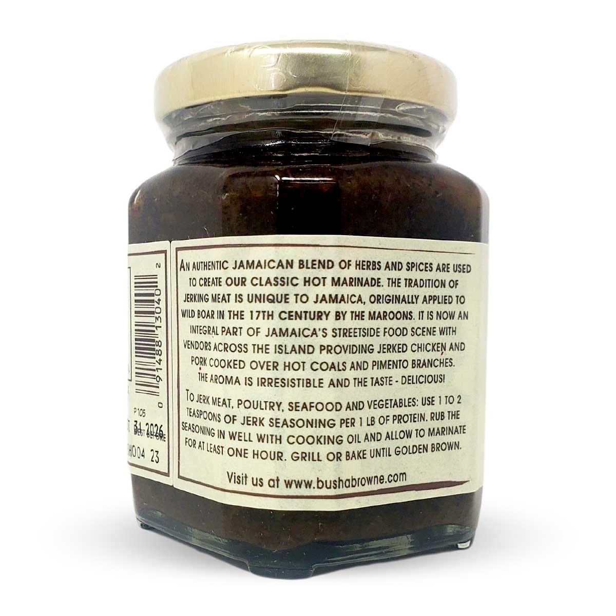 Busha Browne's Traditional Jerk Seasoning Rub, 4oz