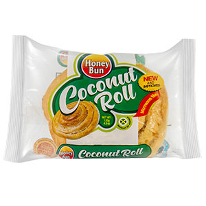 Honey Bun Coconut Roll, (3 Pack)