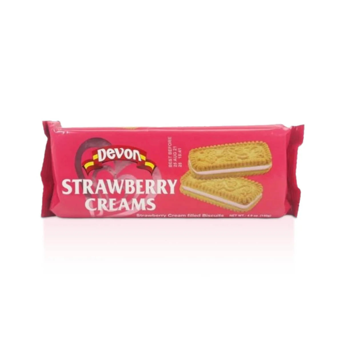 Devon Strawberry Cream Biscuits, 140g (3 Pack)