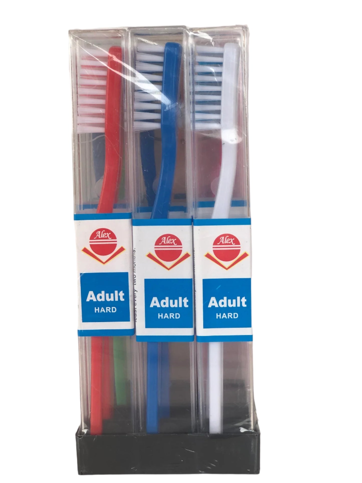 Alex Adult Hard Toothbrush, 6 Pack