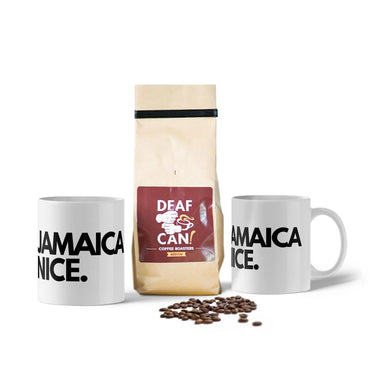 Jamaica Nice Deaf Can Ground Coffee Bundle (1 or 2 Mug)