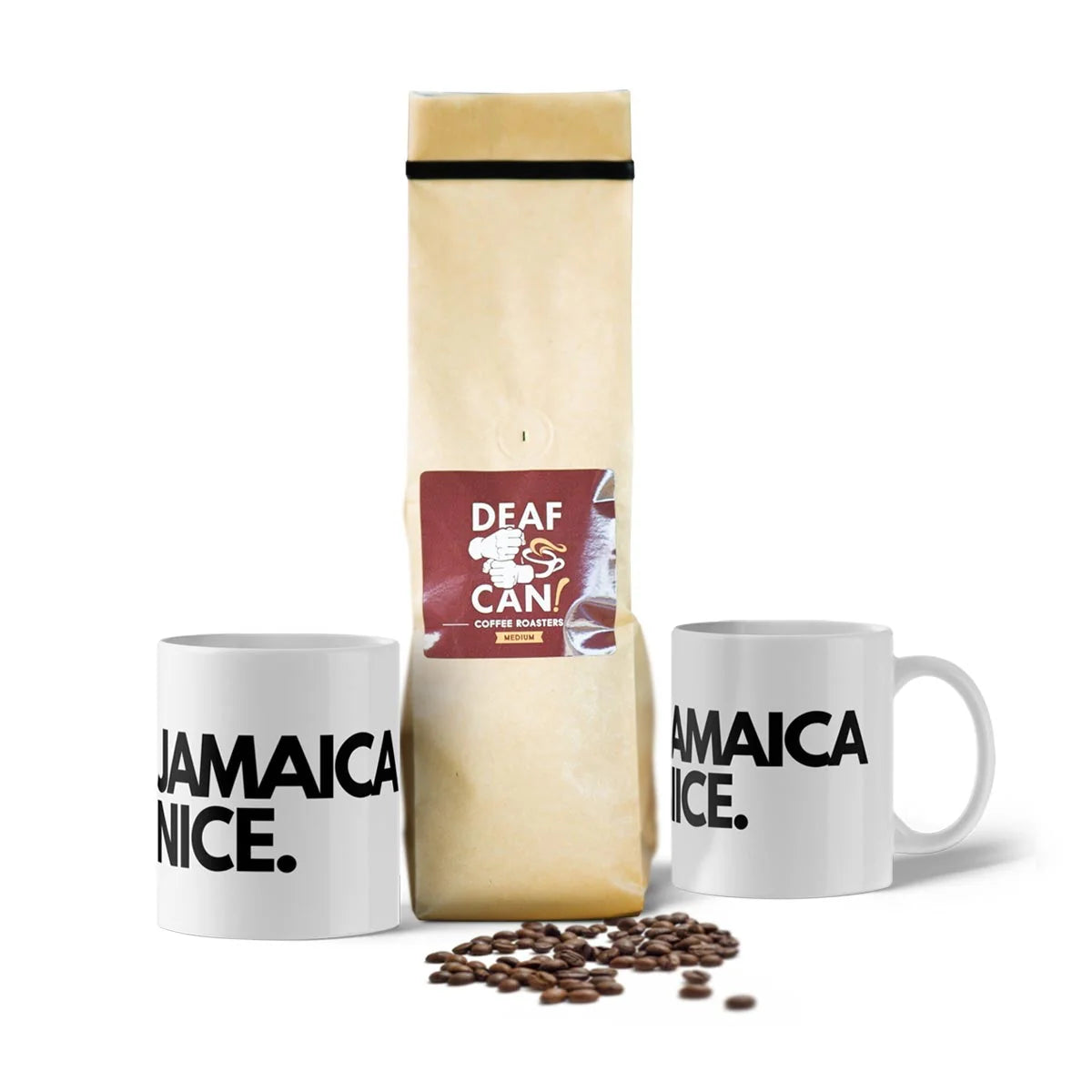 Jamaica Nice Peaberry Ground Coffee Bundle (1 or 2 Mug)