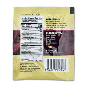 King's Jamaican Collagen Coffee, 9g