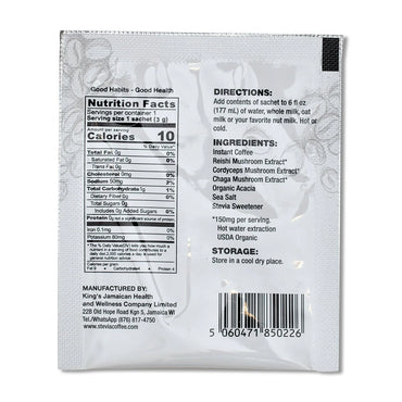 King's Jamaican Mushroom Coffee Box, 3g