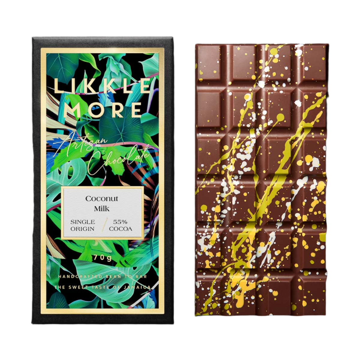 Likkle More Chocolate 55% Coconut Milk Bar, 2.5oz
