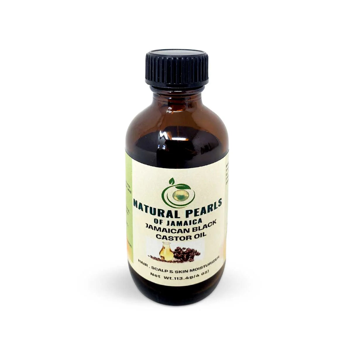 Natural Pearls of Jamaica Authentic Jamaican Black Castor Oil Glass