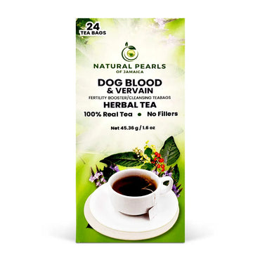 Natural Pearls of Jamaica Dog Blood & Blu Vervain Teabag, 1.6oz