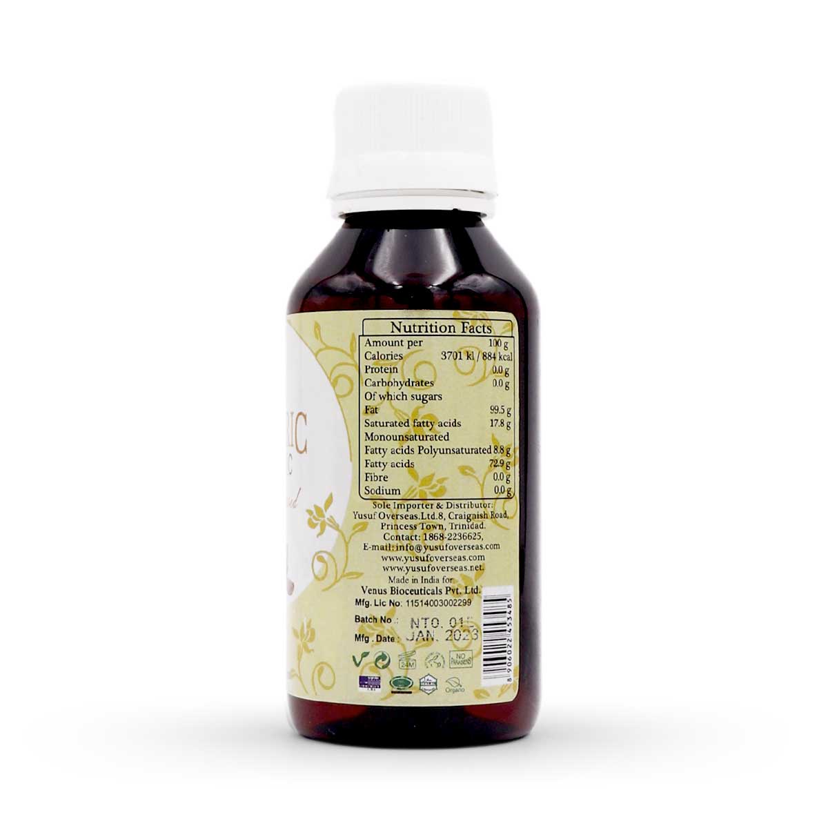 Nepsis Turmeric Organic Oil, 100ml
