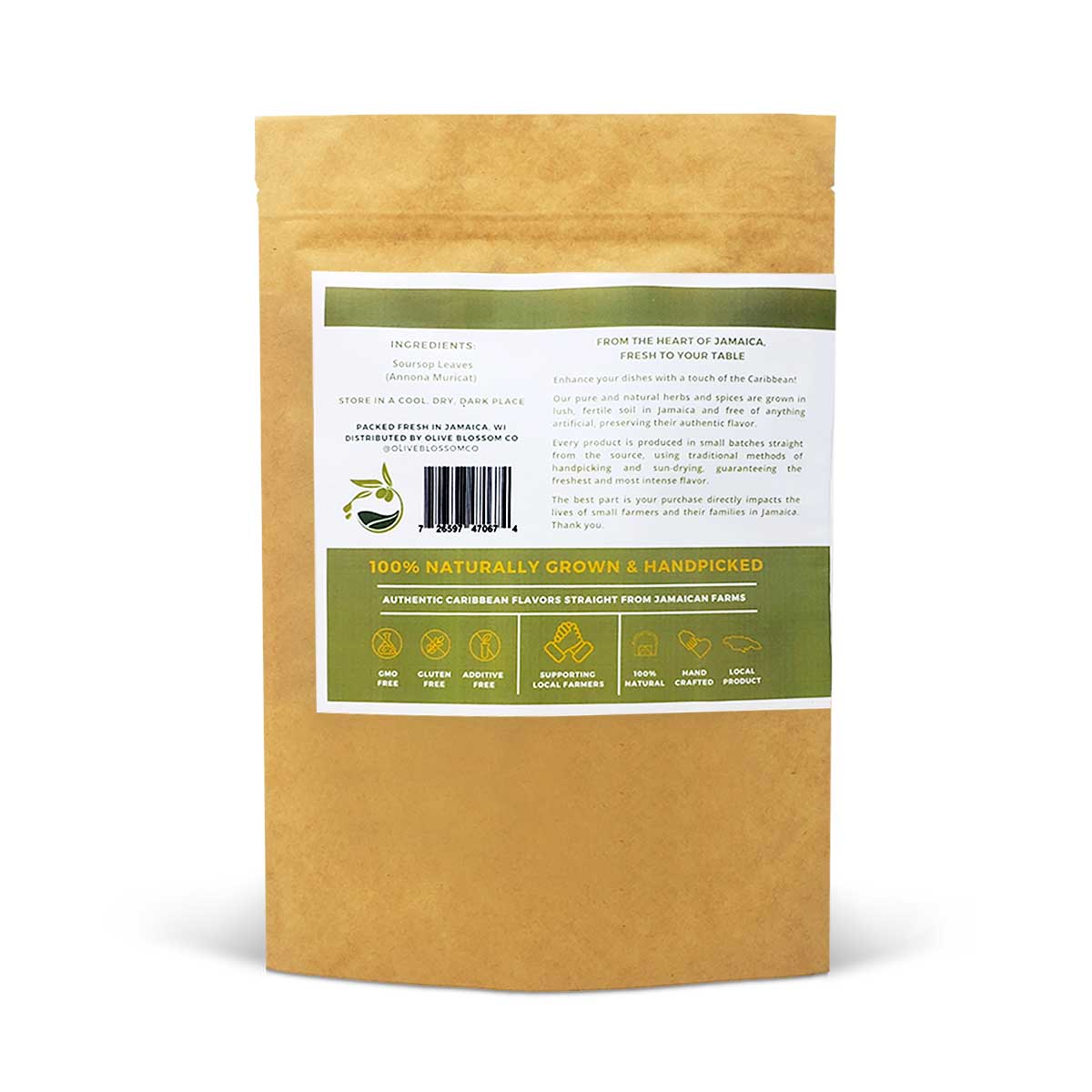 Olive Blossom Jamaican Soursop Leaves, 1.5oz