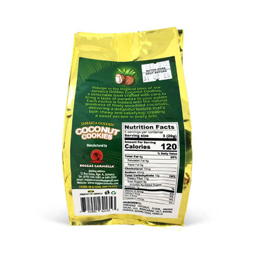 Reggae Carmella Jamaican Golden Coconut Cookies, 100g