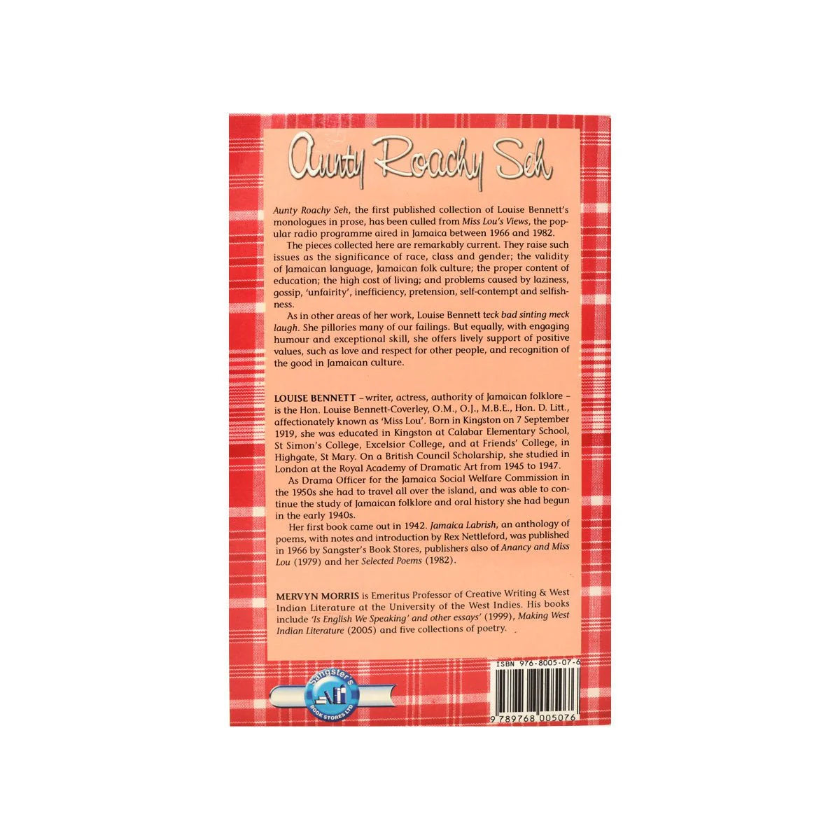 Sangster's Book Stores Aunty Roachy Seh