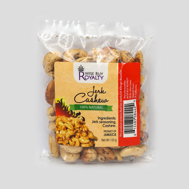 Wise Buy Royalty Jerk Cashew, 2oz or 4oz (3 Pack)