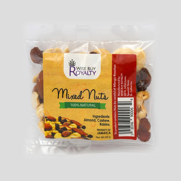 Wise Buy Royalty Mixed Nuts, 2oz or 4oz (3 Pack)