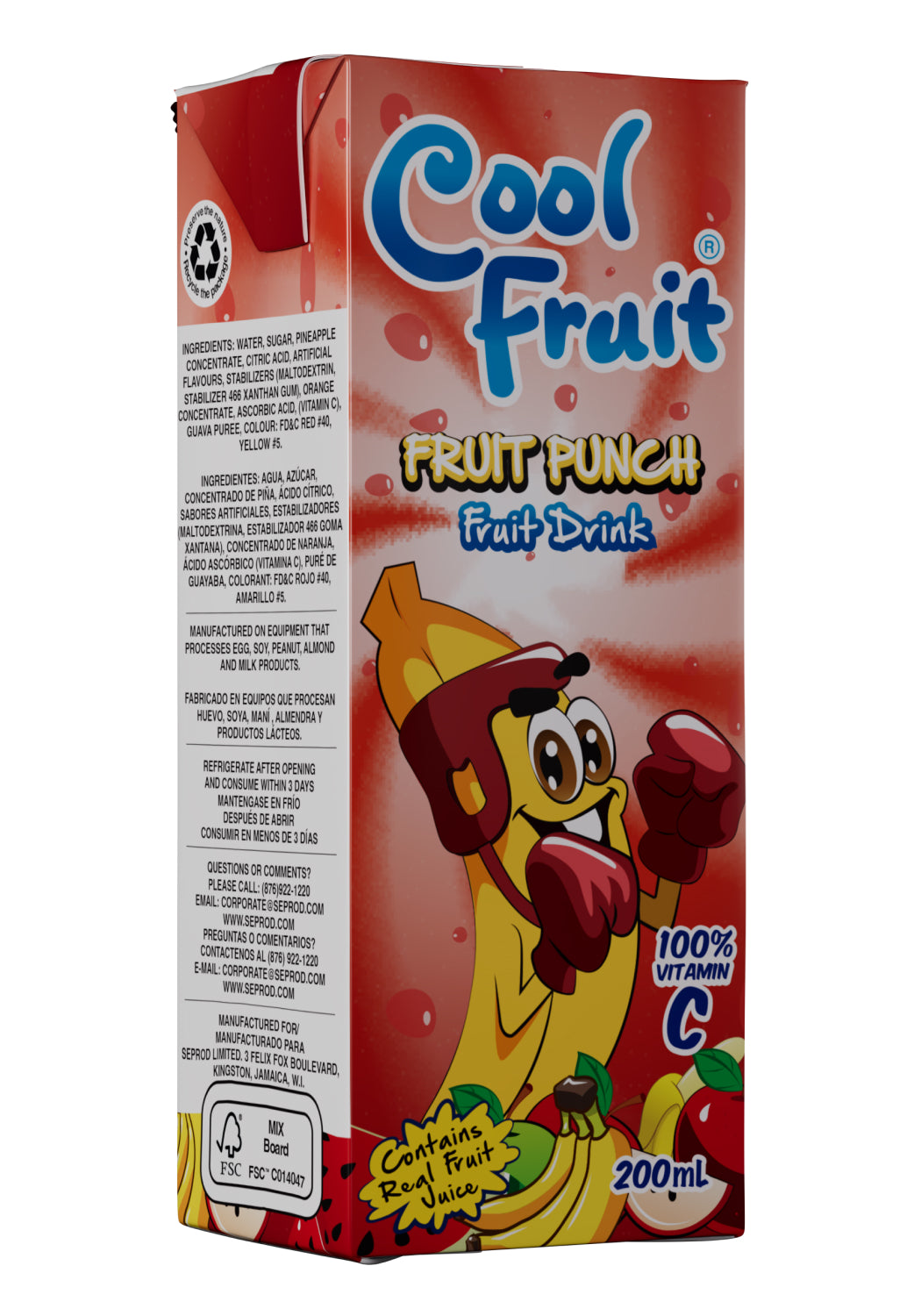 Cool Fruit Fruit Punch, 200ml (6 Pack)