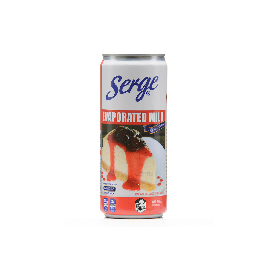 Serge Evaporated Milk 290ml