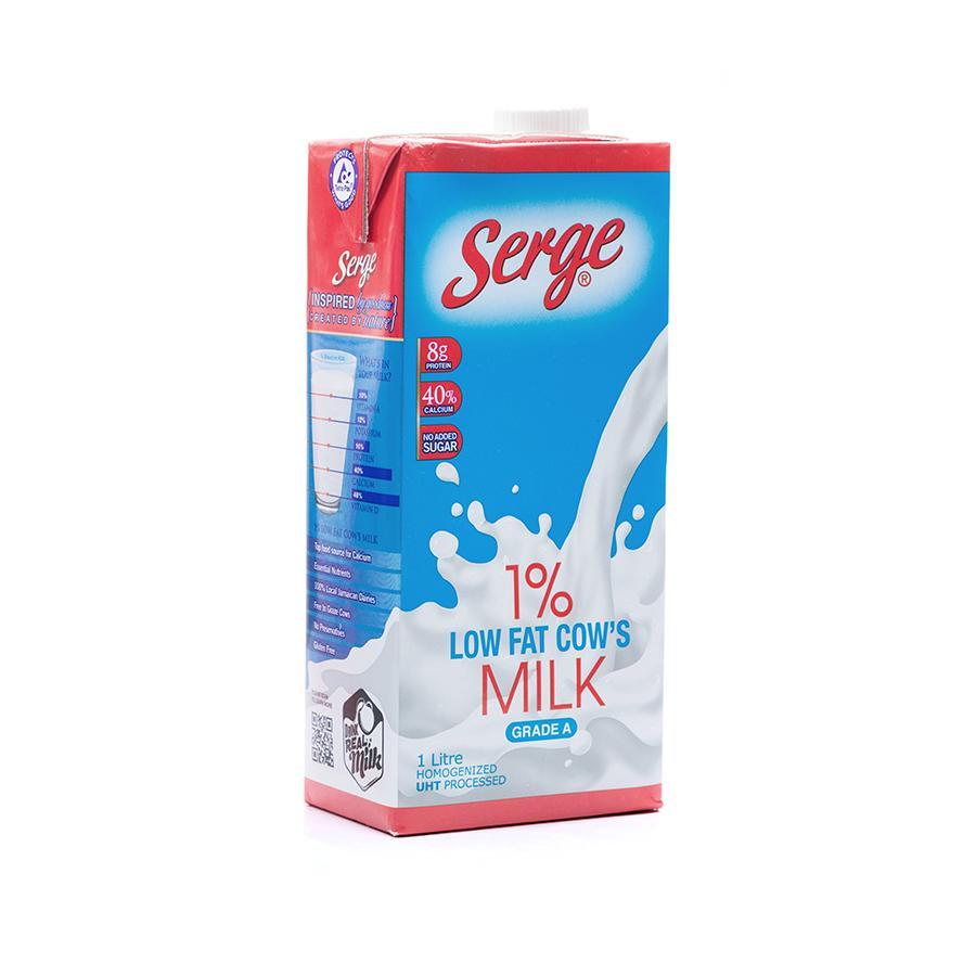 Serge 1% Low fat Milk, 1L