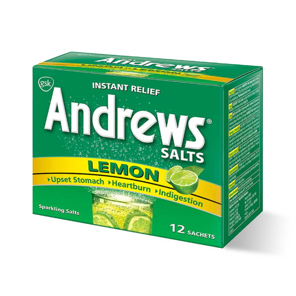 Andrews Salts Lemon, 12 Sachets