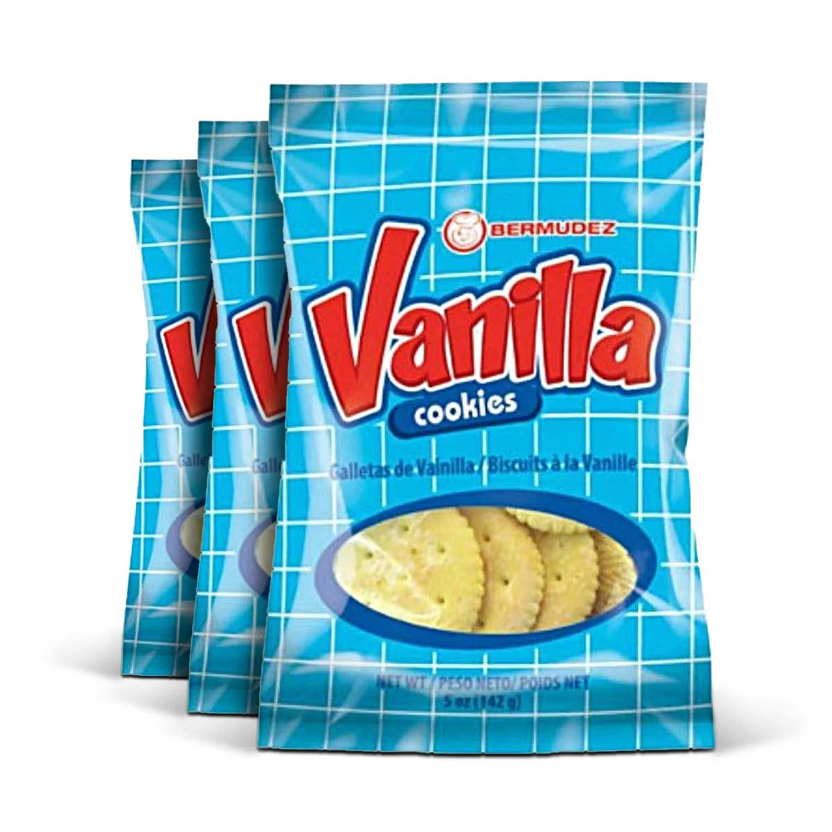 Bermudez Vanilla Cookies, 5oz (3 Pack)