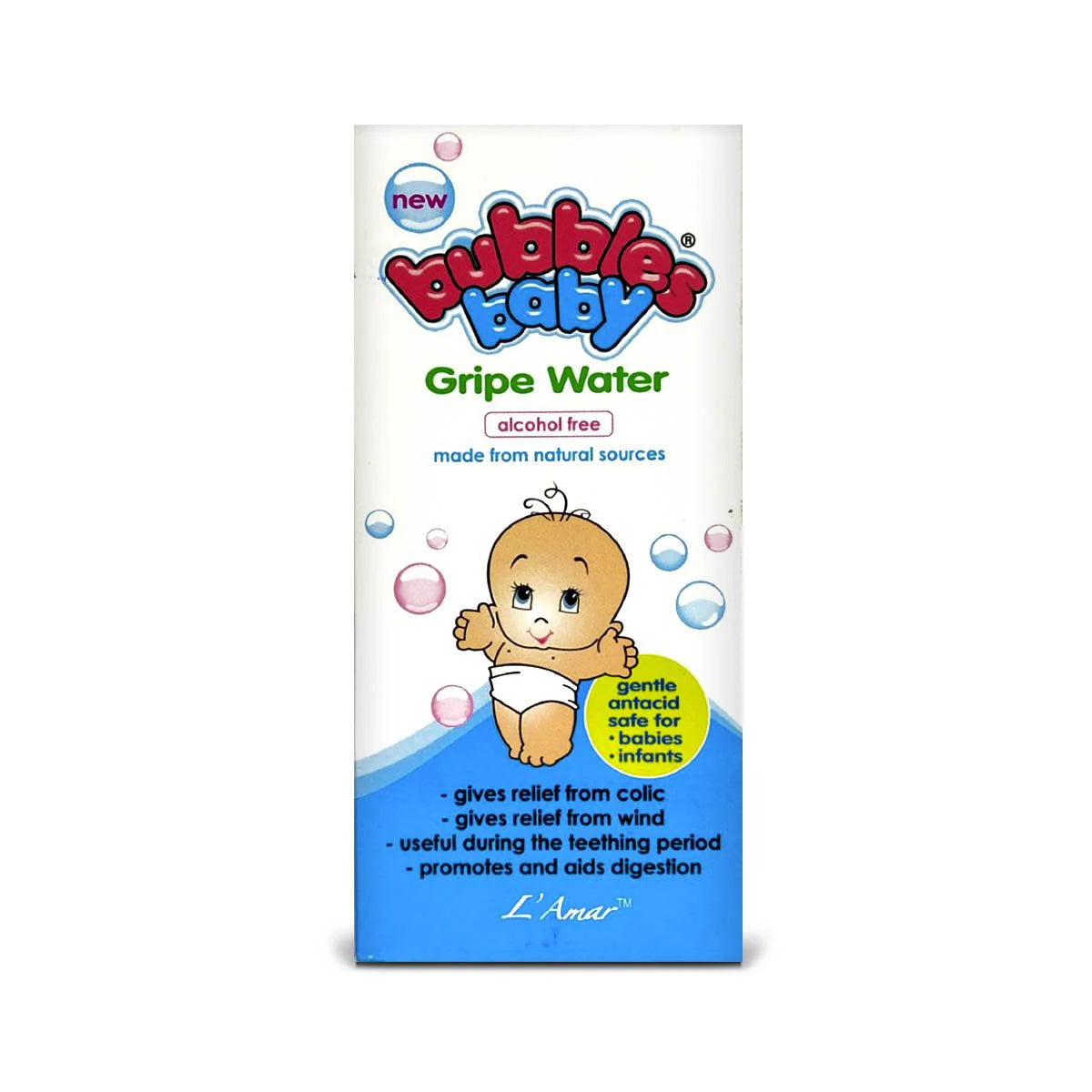 Bubbles Baby Gripe Water, 130ml