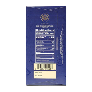 Cafe Blue Blue Mountain 57% Dark Chocolate Bar, 45g