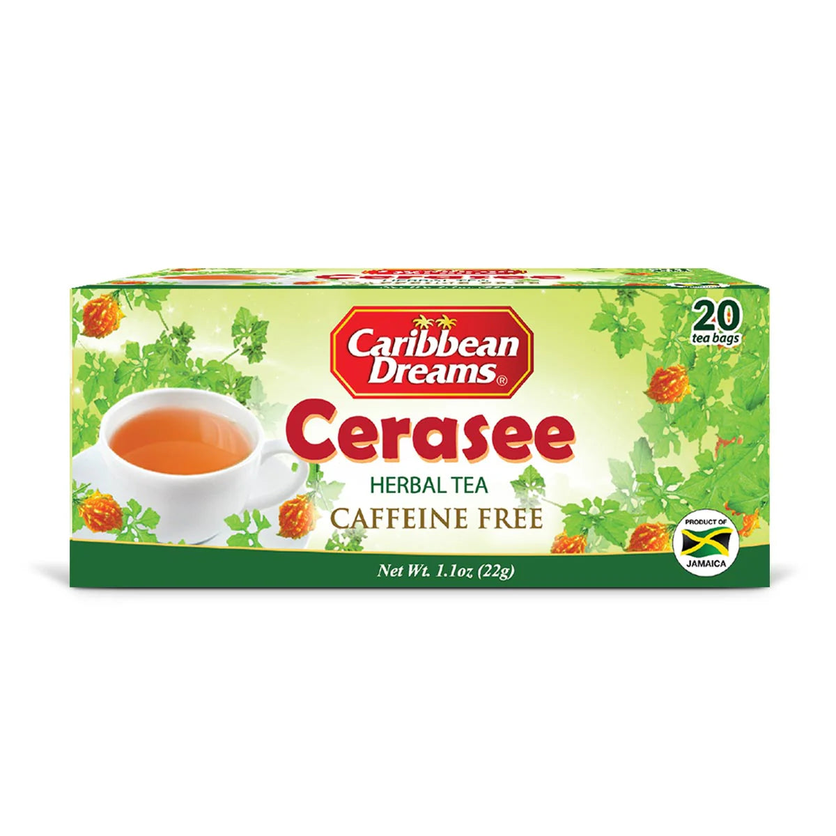 Caribbean Dreams Cerasee Tea, 24 teabags