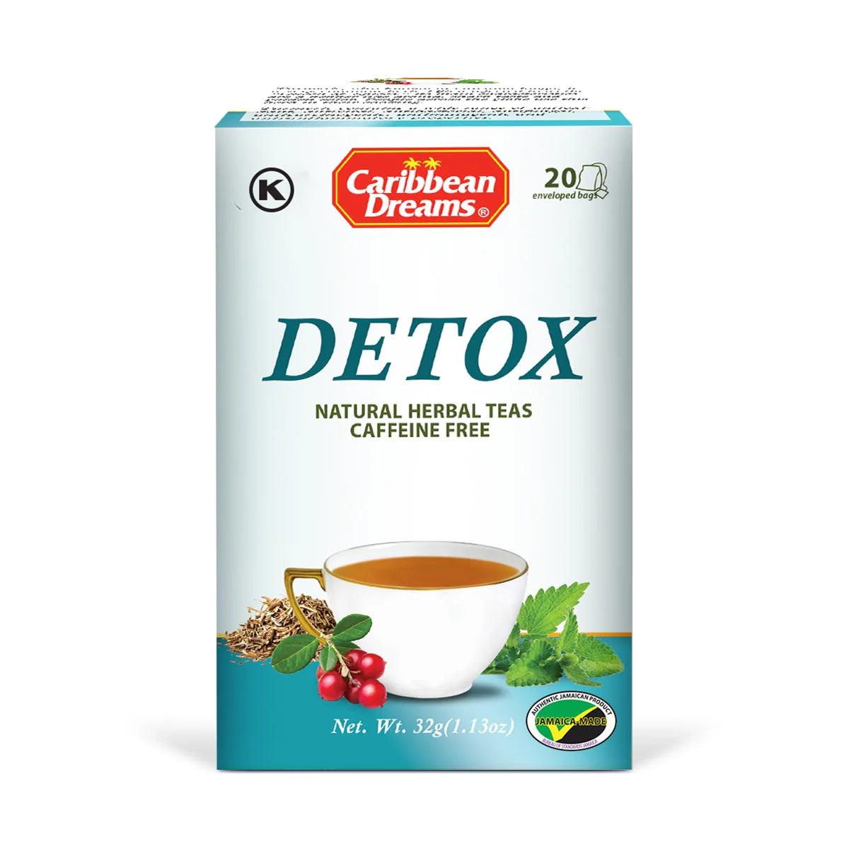 Caribbean Dreams Detox & Cleansing Tea, 20 teabags