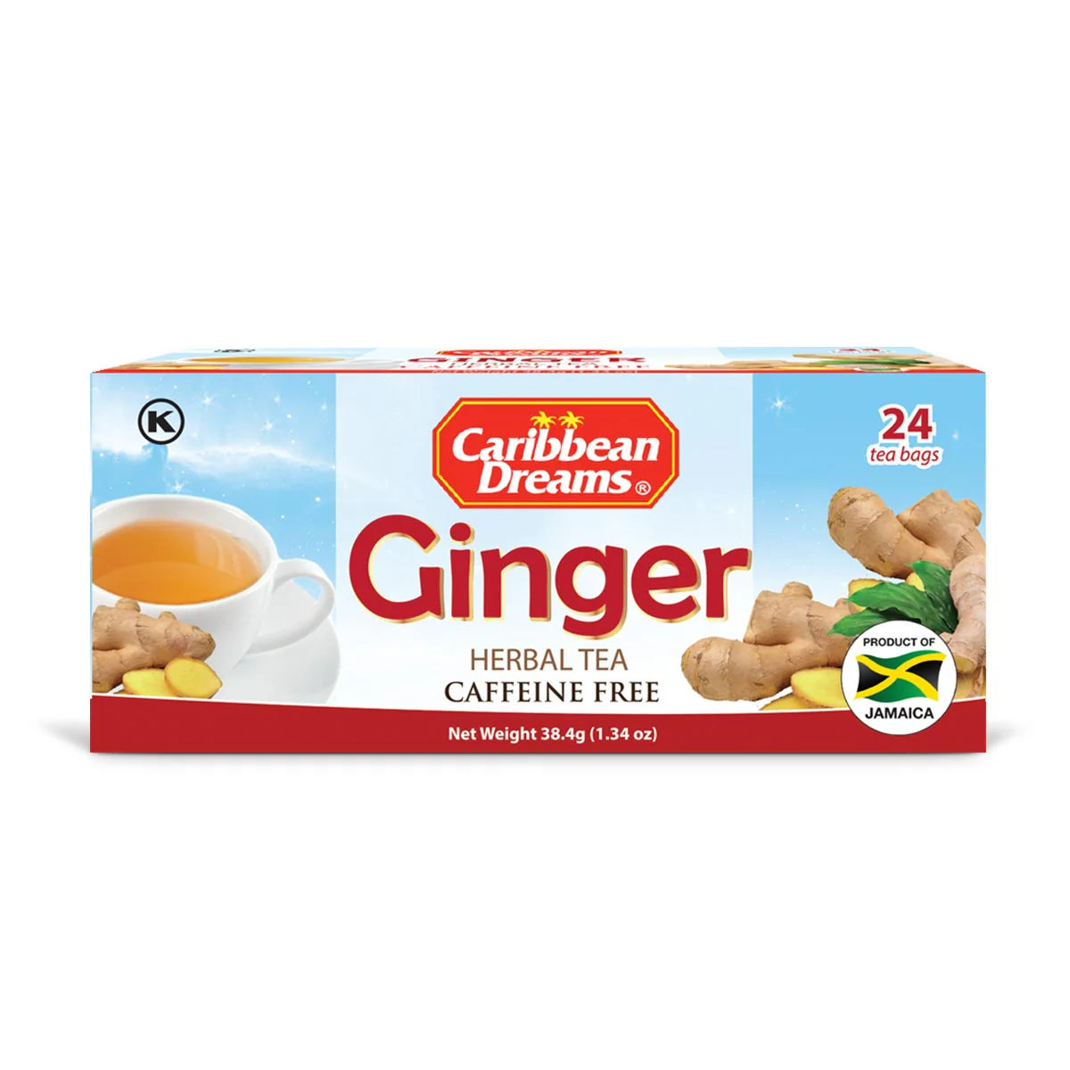 Caribbean Dreams Ginger Tea, 24 teabags