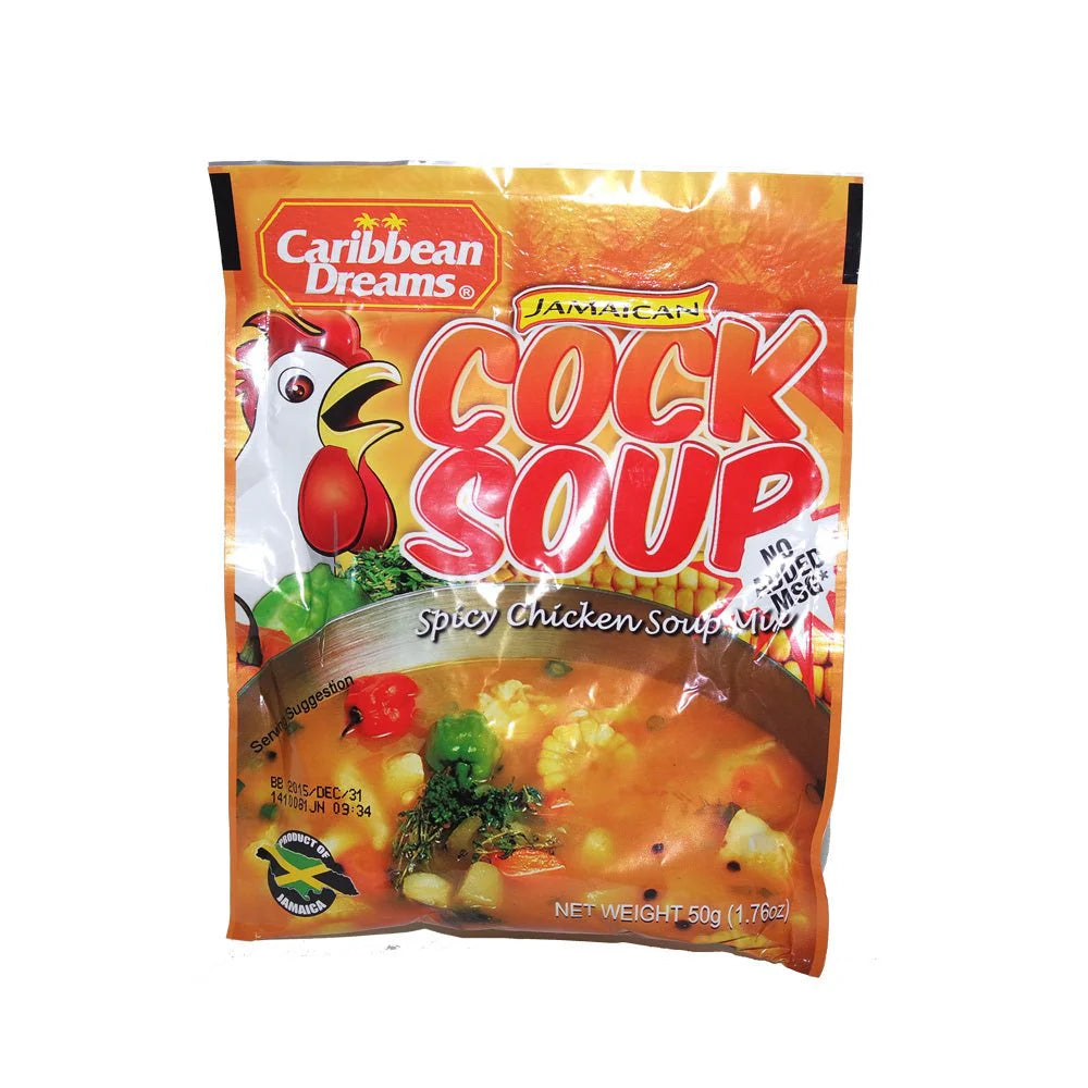 Caribbean Dreams Jamaican Cock Soup, 50g sachets (3 Pack)