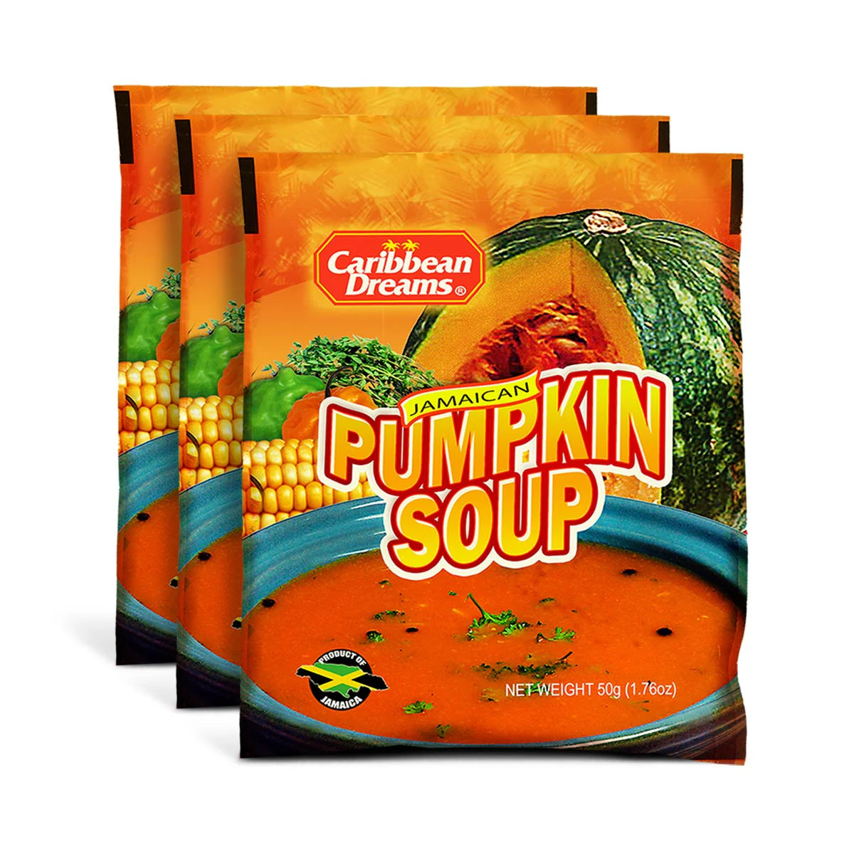 Caribbean Dreams Pumpkin Soup, 50g (3 Pack)