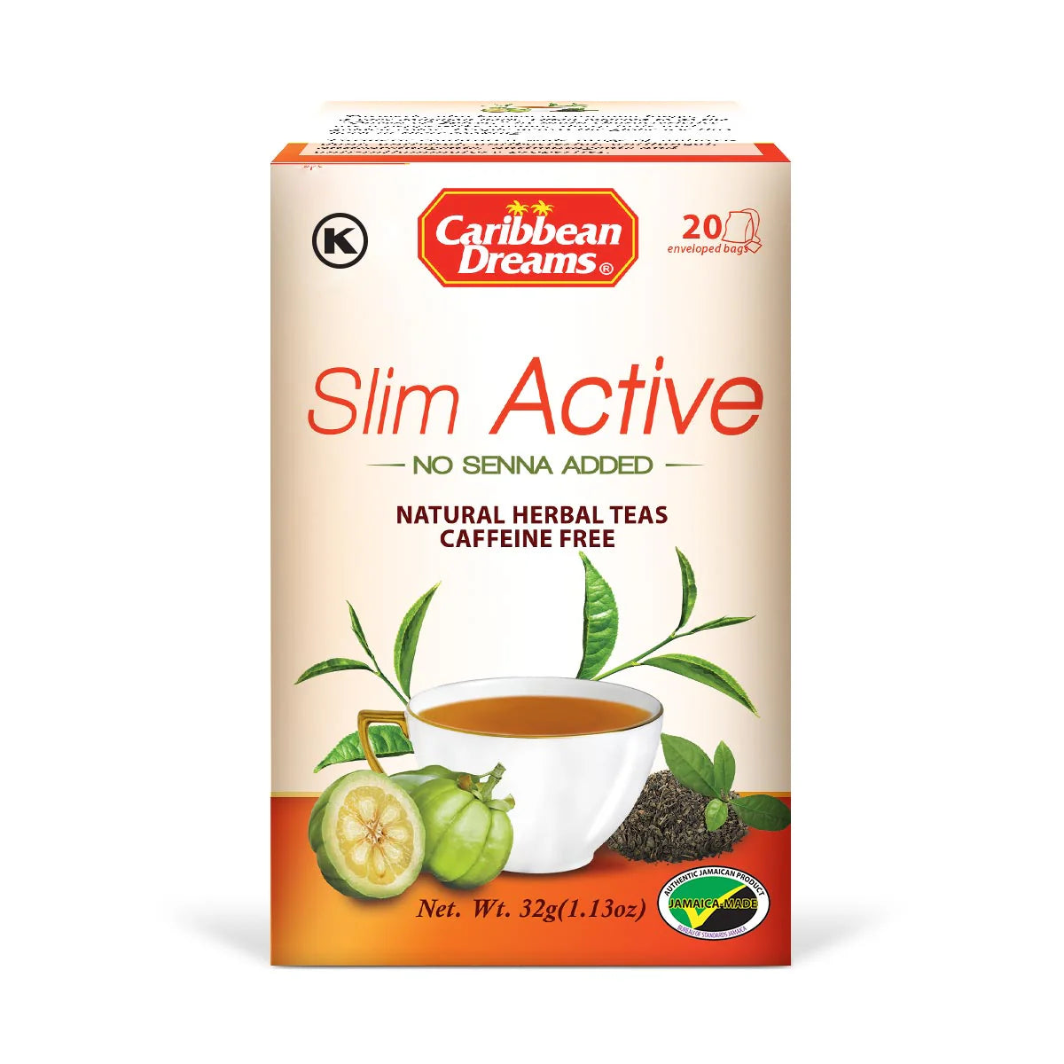 Caribbean Dreams Slim Active Tea, 20 teabags