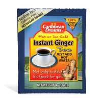 Caribbean Dreams Unsweetened Instant Ginger Tea, 14 sachets