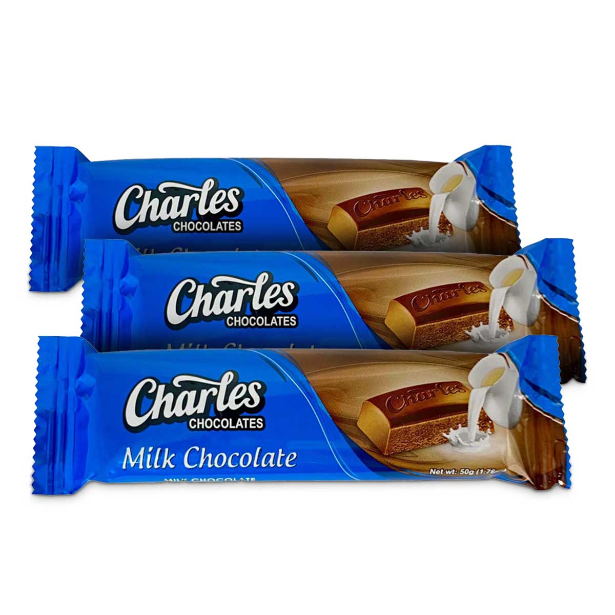 Charles Chocolate Bar, 50g (3 Pack)