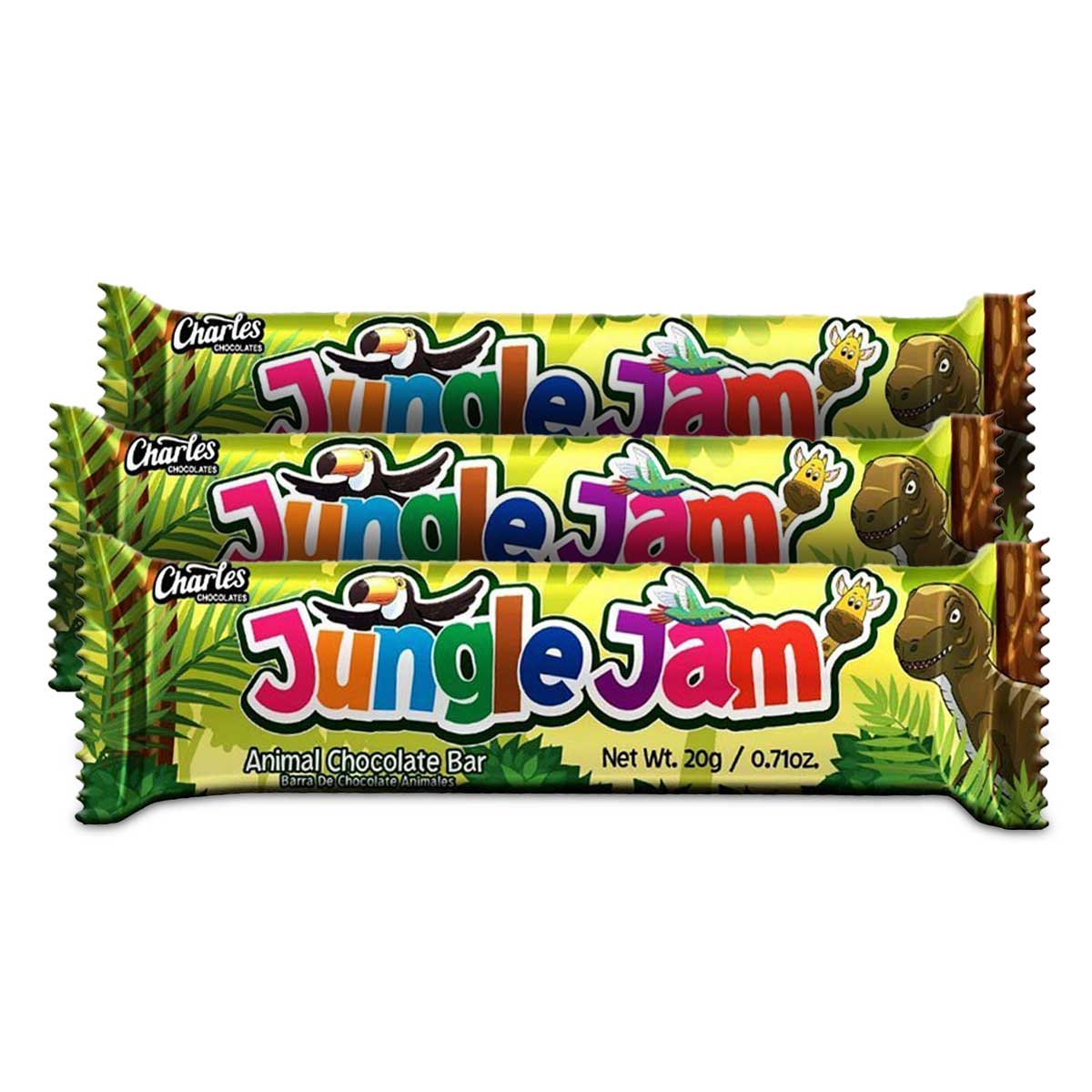 Charles Jungle Jam Chocolate Bar, 20g (3 Pack)