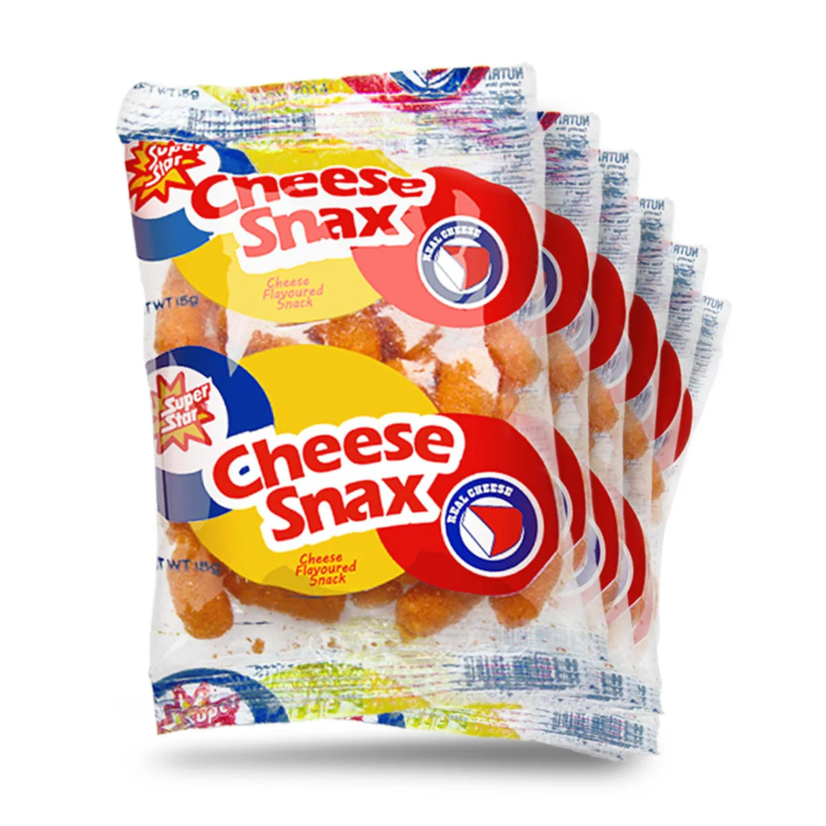 Super Star Cheese Snax 15g (6 Pack)