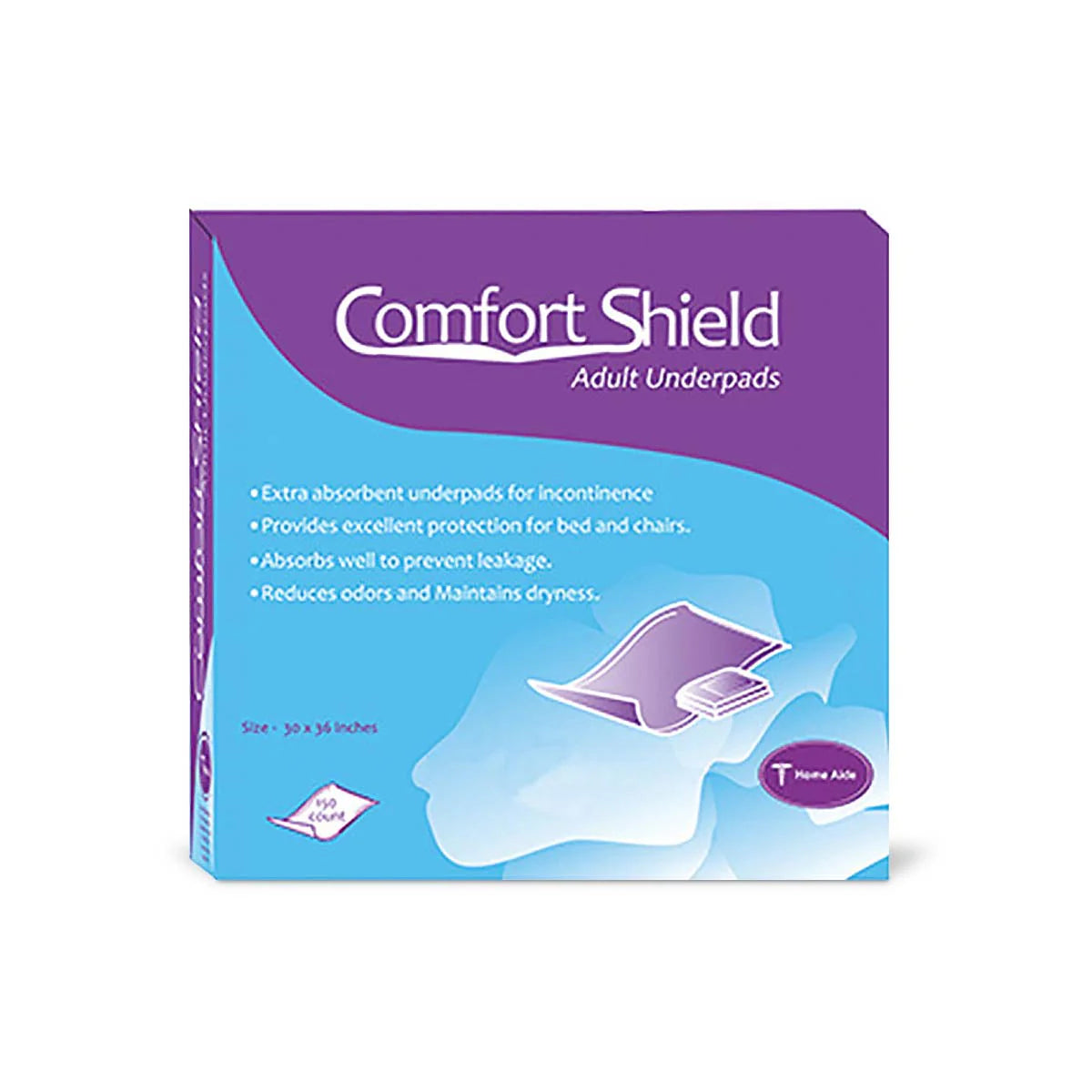 Comfort Shield Adult Underpads 30x36" 10 Pieces