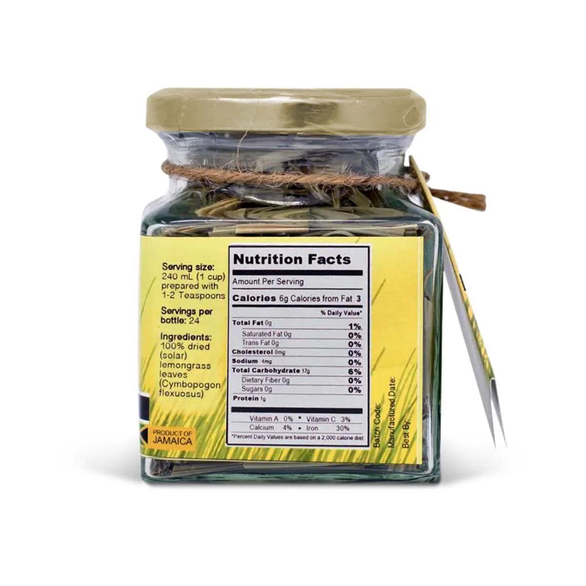 Country House Lemongrass Loose Tea Jar, 2oz