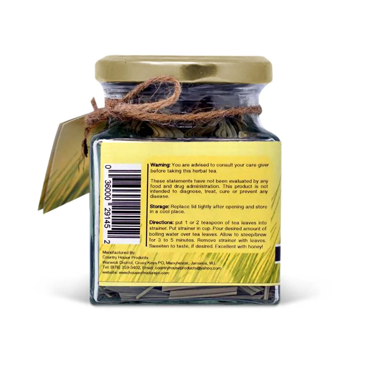 Country House Lemongrass Loose Tea Jar, 2oz