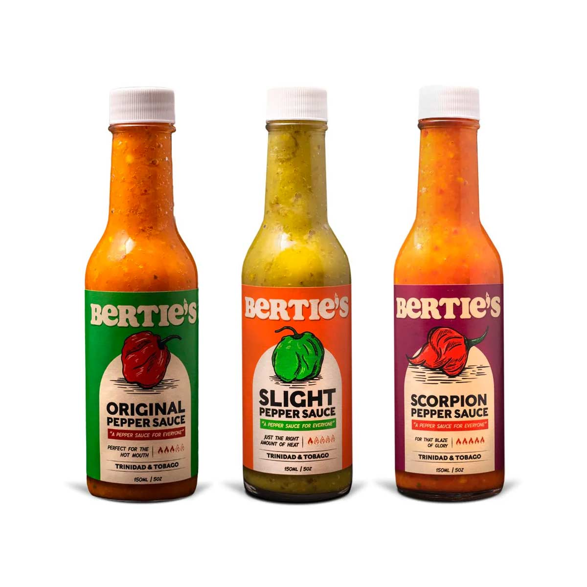 Bertie's Pepper Sauce Bundle