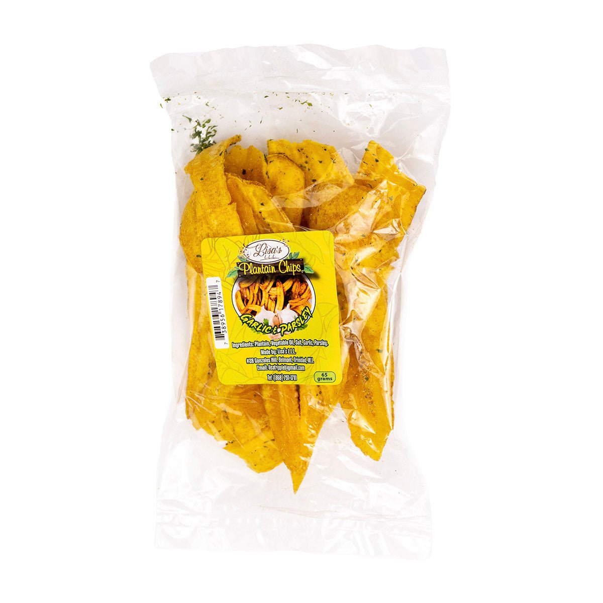 Lisa's Triple L Garlic & Parsley Plantain Chips 2.30oz ( Single & 3 Pack)