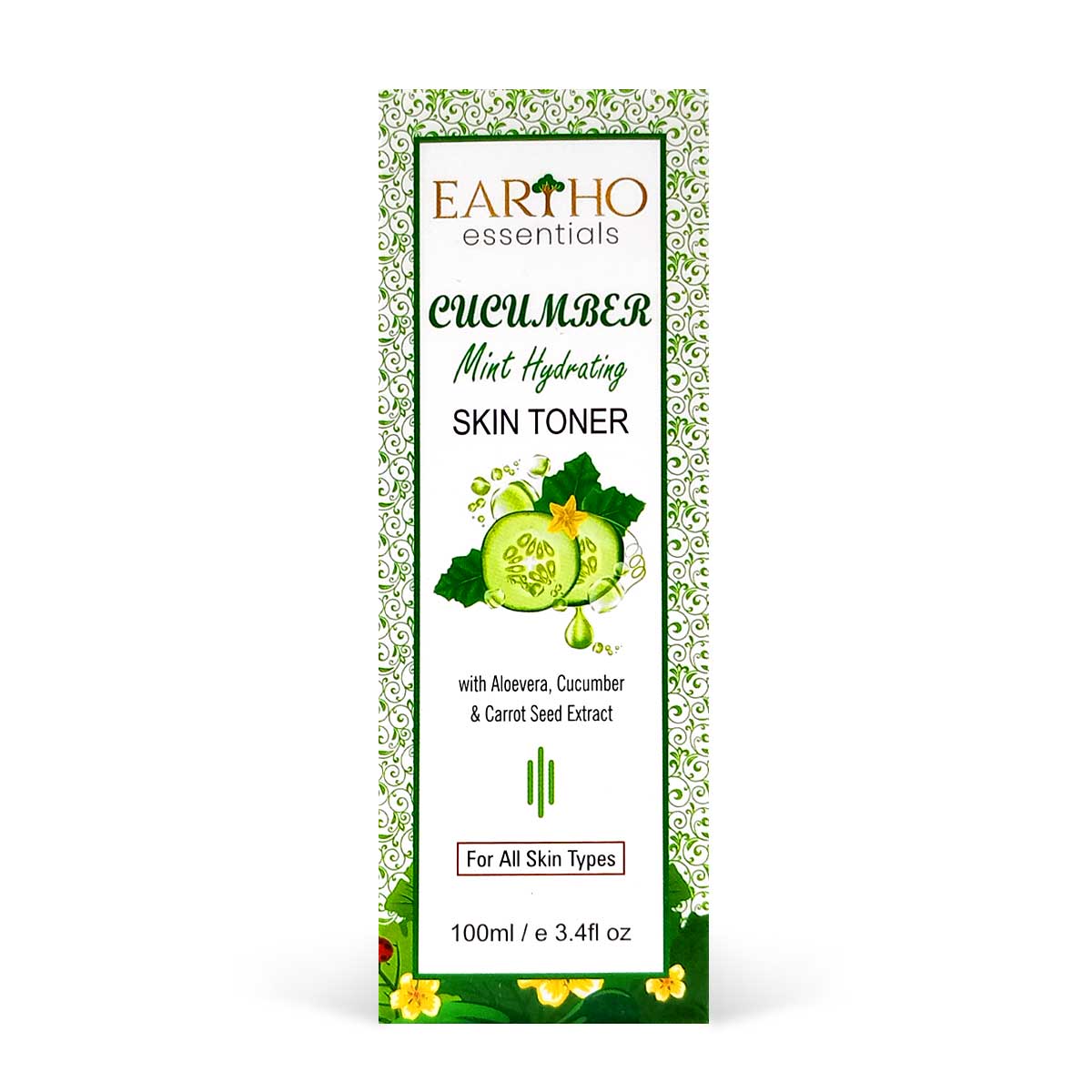 Eartho Essentials Cucumber Mint Hydrating Skin Toner, 100ml