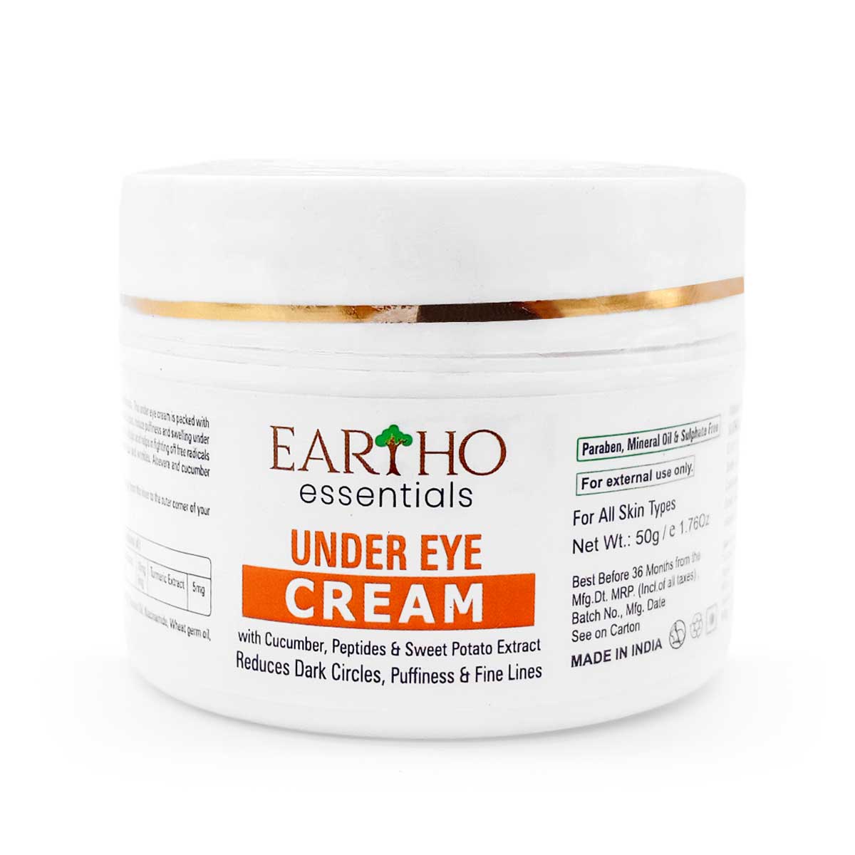 Eartho Essentials Under Eye Cream, 50g