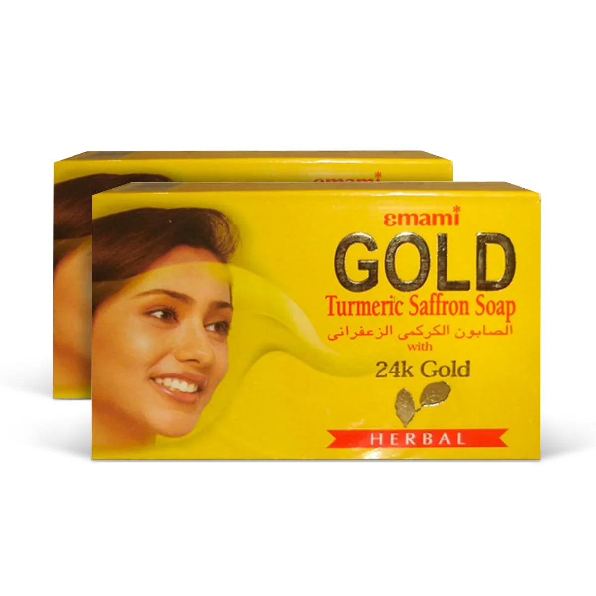 Emami Gold Turmeric Saffron Soap 100g (2 Pack)