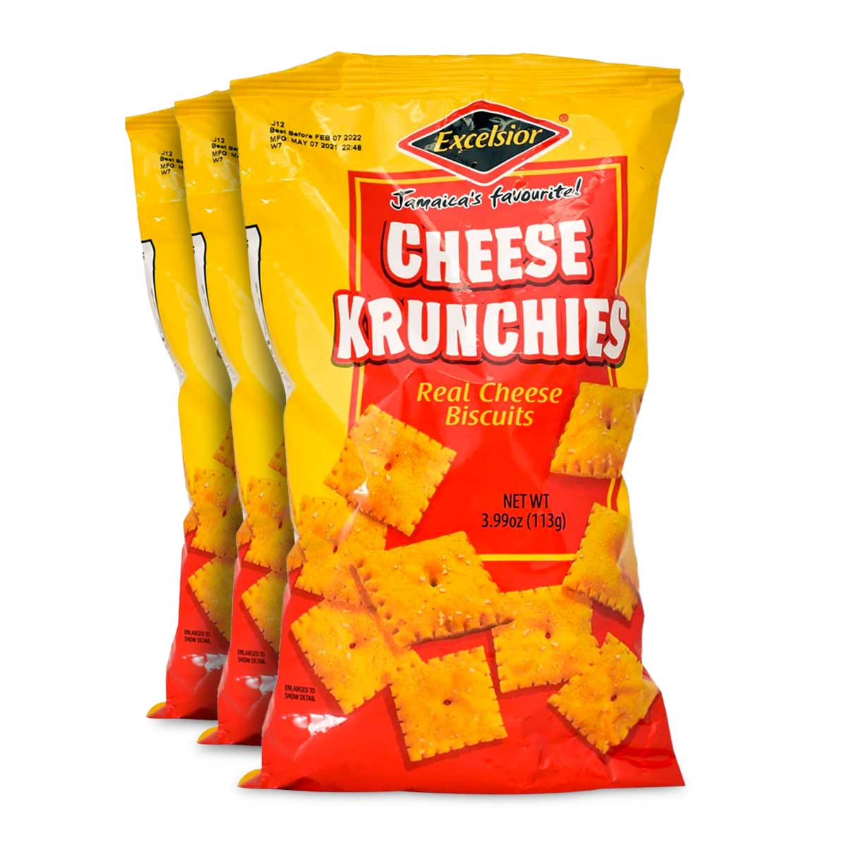 Excelsior Cheese Krunchies, 4oz, 1.6oz (3 Pack)