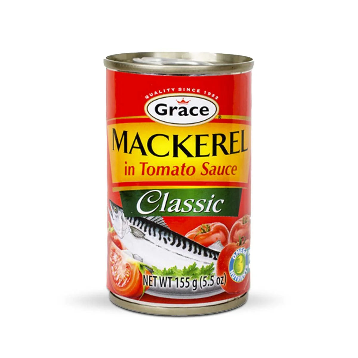 Grace Mackerel in Tomato Sauce, 5.5oz (2 Pack)