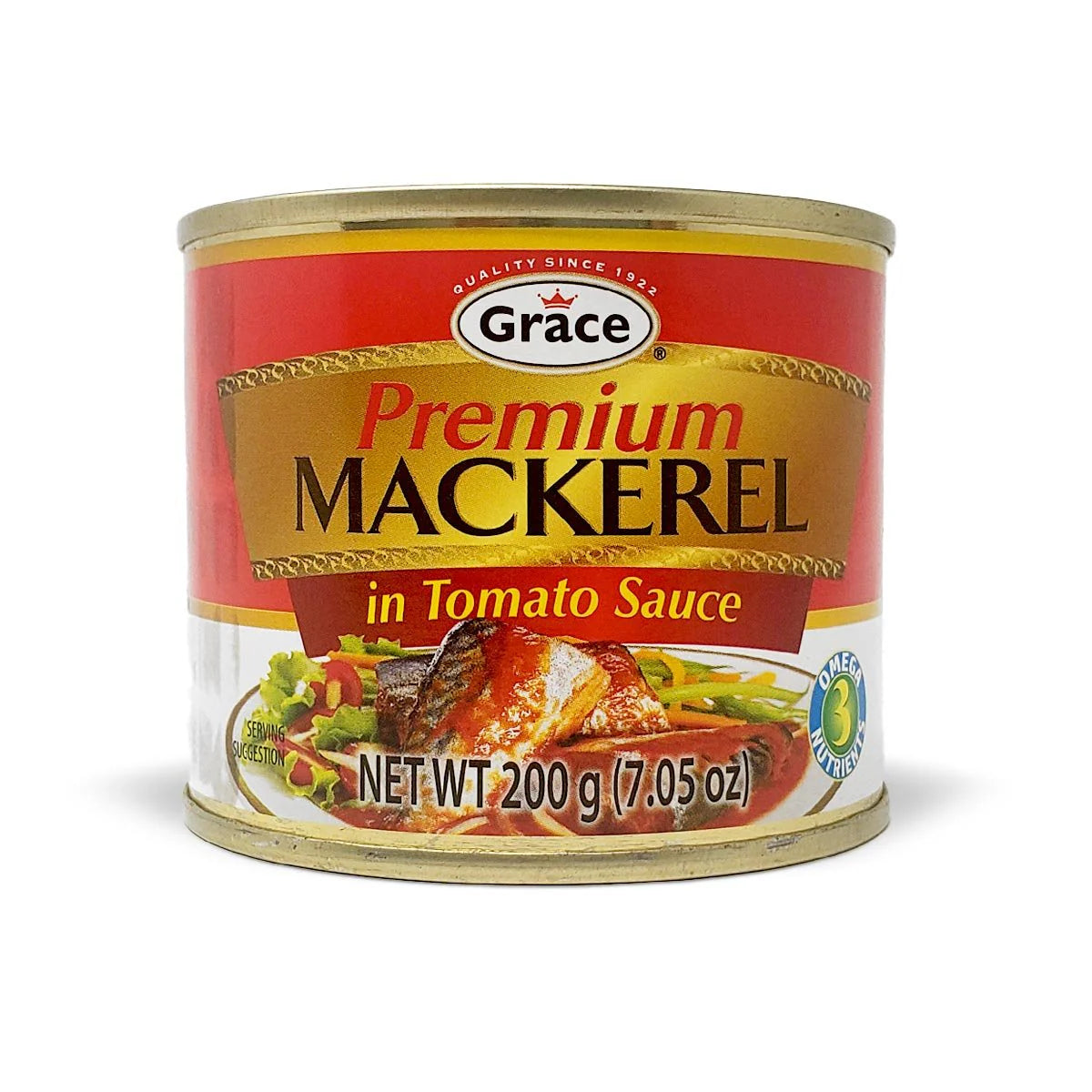 Grace Premium Mackerel In Tomato Sauce, 7.05oz