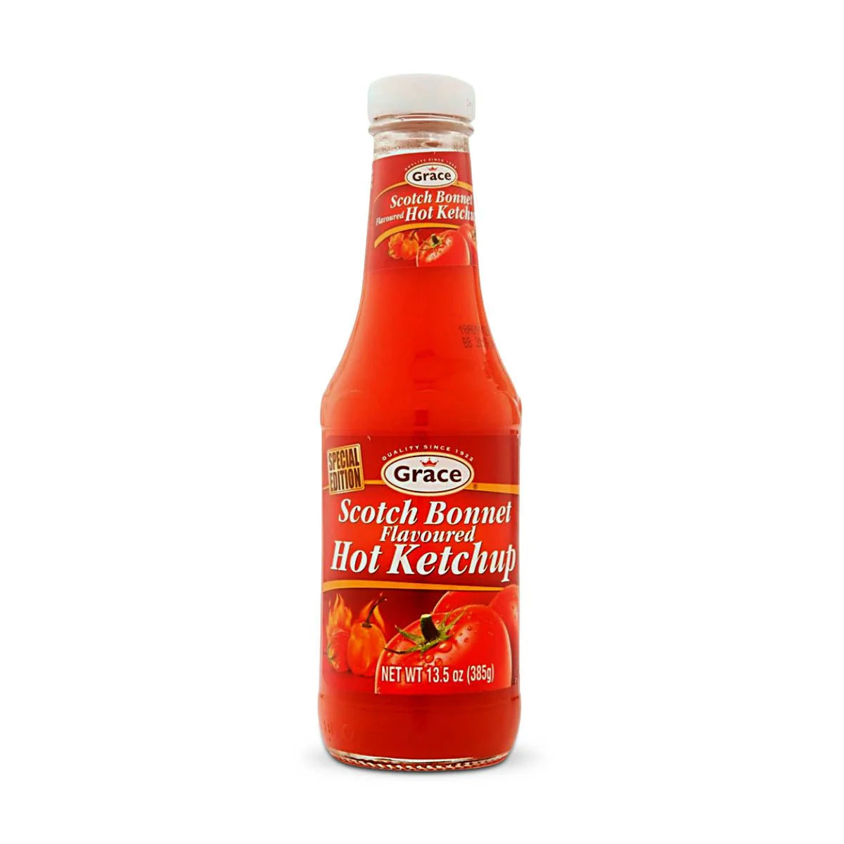 Grace Scotch Bonnet Flavoured Hot Ketchup, 13.5oz (2 Pack)