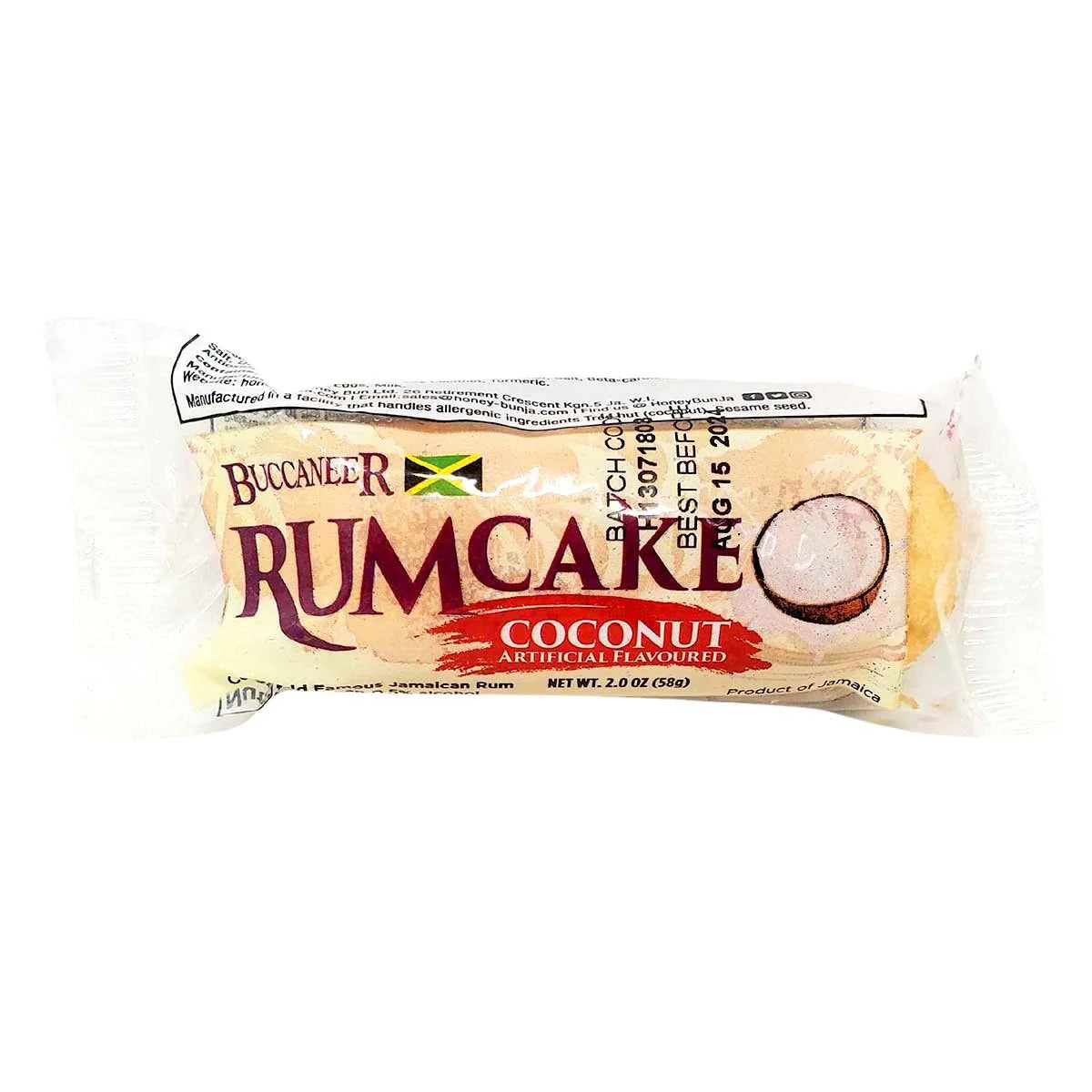 Honey Bun Buccaneer Rum Cake Coconut Flavor, 2oz (3 Pack)