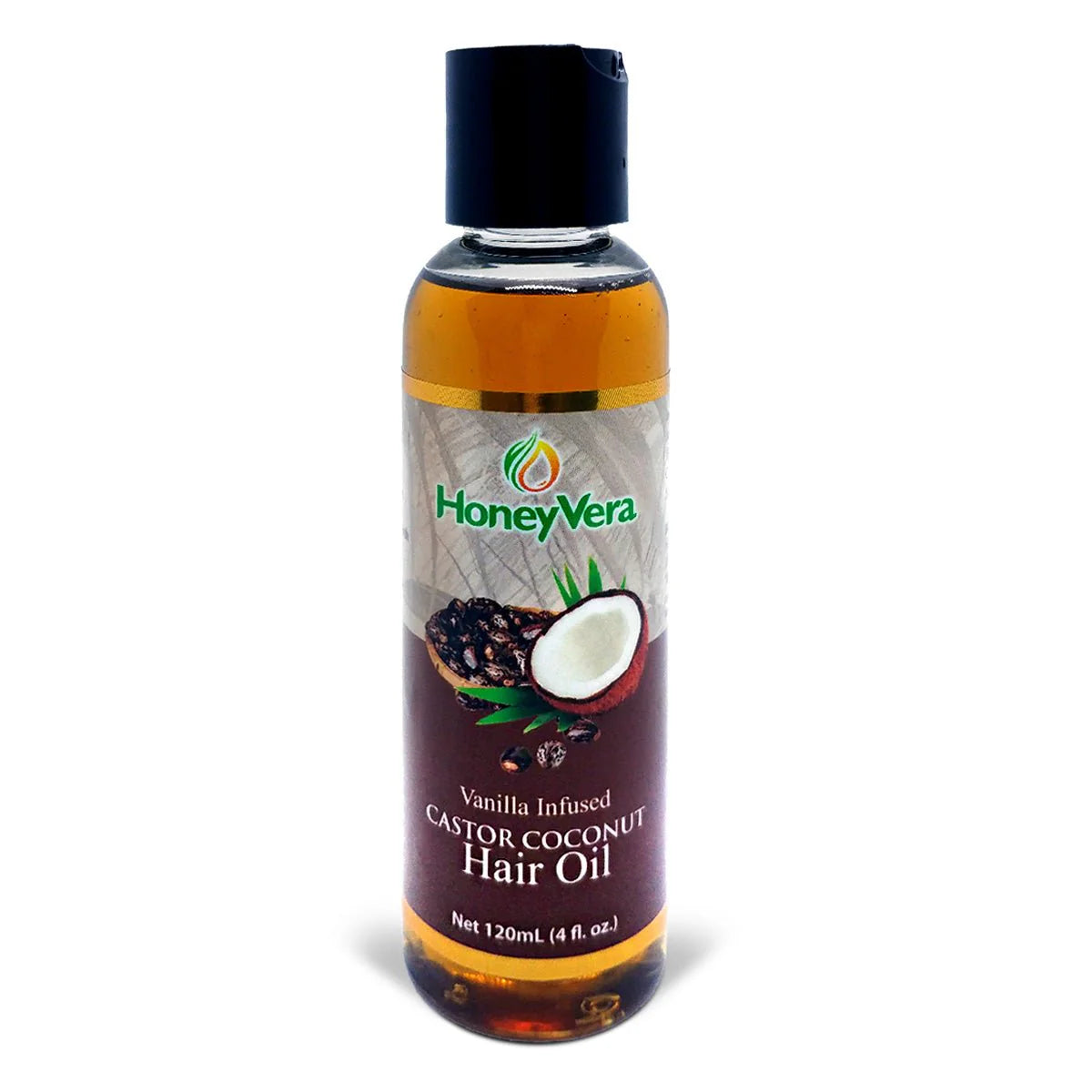 HoneyVera Jamaican Castor Coconut Hair Oil, 4oz