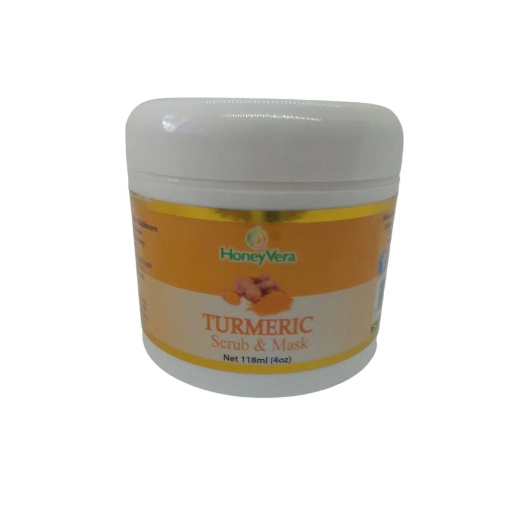 HoneyVera Turmeric Scrub & Mask, 4oz